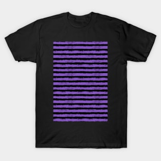 black and purple splatter stripe T-Shirt